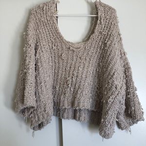 oversized pol distressed sweater